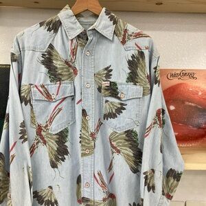 Vintage Guess Denim Button Up size Small